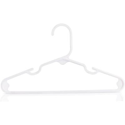 China Eco-friendly Material Kids Plastic Hangers Baby Clothes Hangers Space Saving Plastic Hanger for sale