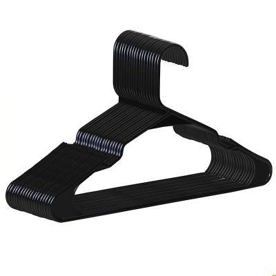 China Behind The Doors/On Walls Hot Sale HongFeng Custom Cheap Color Plastic Hangers Black Plastic Hanger for sale