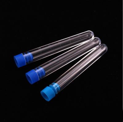 China Customized Wholesale Plastic Test Tubes With Cap for sale