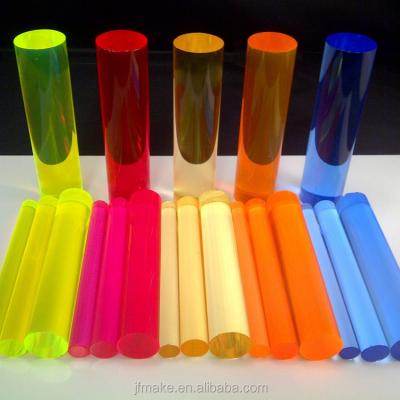 China Custom Size Customized Cast Colored Lowes PMMA Acrylic Rod / Bar / Poles For Curtain for sale