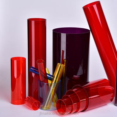 China Customized Customized Size Any Color Clear PC PMMA Acrylic Tube for sale