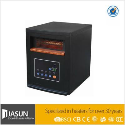 China Hot Sale Bedroom Black Wood Cabinet 1000W 5120BTU Portable Heater for sale