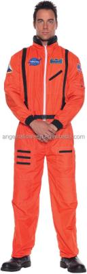 China NASA Orange Suit Adult Space Suits Astronaut Halloween Plus Costumes Fancy Dress AGM2742 for sale