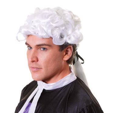 China Eco - Friendly Court Lawyer Wig Emergency Lawyer Judge Services Costume Accessory for sale