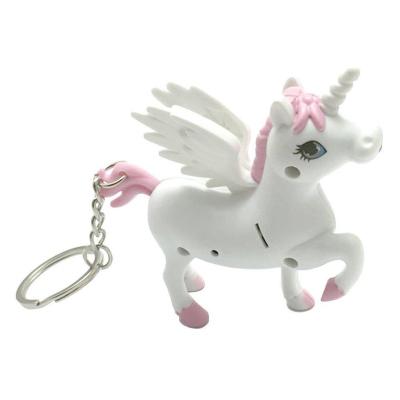 China Reasonable Unicorn Chain Light Key Chain Key Rings Kids Toy Party Gift Favor AD1103 for sale