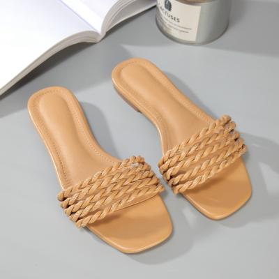 China 2010 fashion durable European and American beach shoes flat all-match braided sandals and slippers with special features for sale