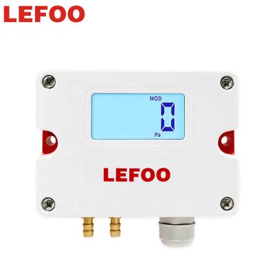 China LEFOO LCD Digital Display Air Pressure Difference Transmitter Monitor Low Pressure Differential Sensor LFM51 en venta