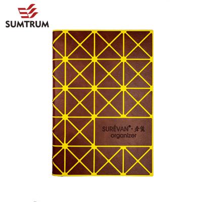 China A5 Vogue Diamond Pattern 96 loose-leaf cover hardcover book journal planner custom notebook for student for sale