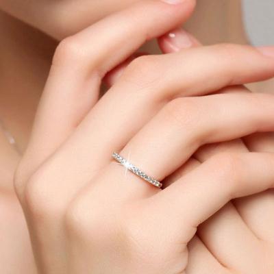 China Diamond Opening Korean CLASSIC 925 Silver Women's Ring Simple Knuckle Ring For for sale