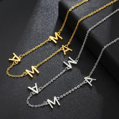 China CLASSIC MOM Gifts Personality Pendant Gift Initial Necklace For Mother's Birthday for sale