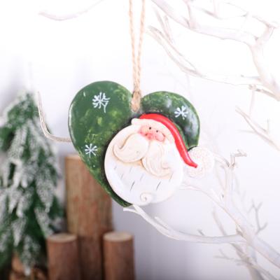 China Christmas Tree Newcomers Candy Canes Hanging Snowman Santa Wood Hanging Ornament for sale