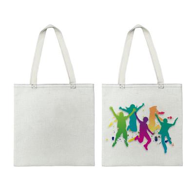 China New Blank Sublimation Purse Folding Canvas Sublimation Printed Blank Shopping Bag Tote Bag for sale