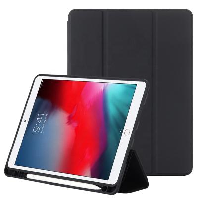 China Shockproof Tri Folded Leather Auto Sleep Case PU Wake Sleep Case For iPad Air 3 10.5