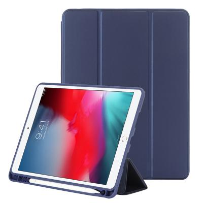 China Tri Folded Case Tablet PU Leather Shockproof Case For iPad 10.5