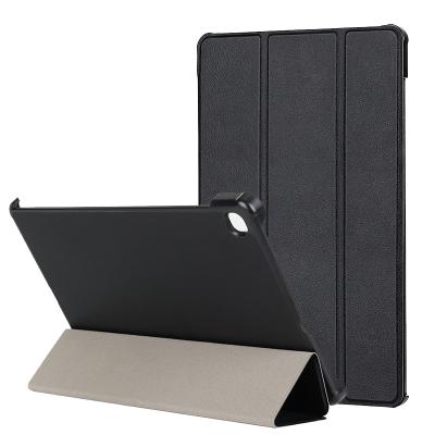 China Tri Folded Leather Case PU Leather Case For Samsung Galaxy Tab S6 Lite SM-P10/P615 Stand Case for sale