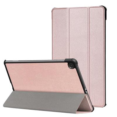 China Leather Tri Folded Case Tablet Case For Samsung Galaxy Tab S6 Lite SM-P10/P615 Stand Case for sale