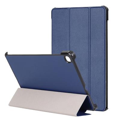 China Leather Tri Folded Case Tablet Case For Samsung Galaxy Tab S6 Lite SM-P10/P615 Stand Case for sale