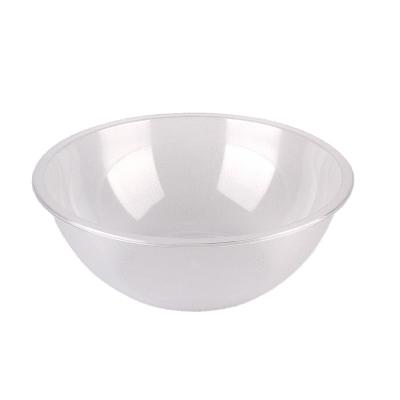 China Sustainable Wholesale Customized Acrylic Bowl Large Capacity Transparent Plastic Salad Bowl for sale