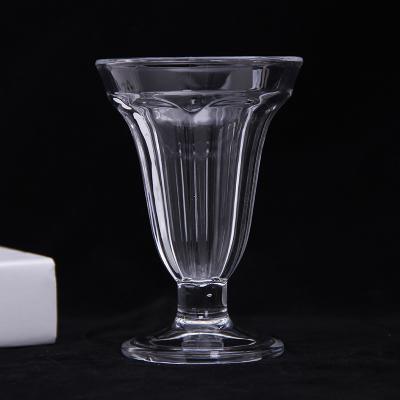 China Environmentally Friendly Hot Selling Plastic Ice Cream Dessert Short-footed Transparent Cup With Acrylic Material for sale