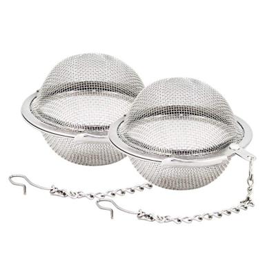 China 4.5/5.2/5.5/6.5cm Stainless Steel Mesh Leaf Tea Infuser Ball Strainer Tea Strain Viable Diffuser for sale