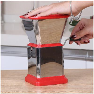 China Viable Crumbling Box Mandoline Julienne Slicer Waffle Cutter Vegetable Nut Chopper With Handle And Strong for sale