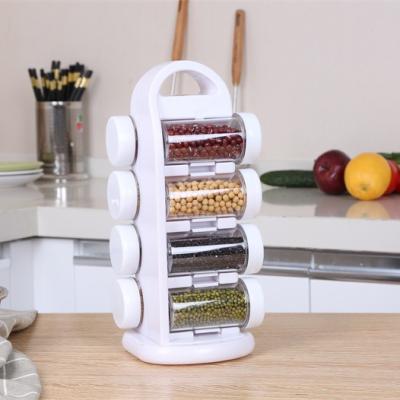 China Hot-selling sustainable and easy-to-operate kitchen 4 in 1 containers seasoning box spice for spice storage for sale