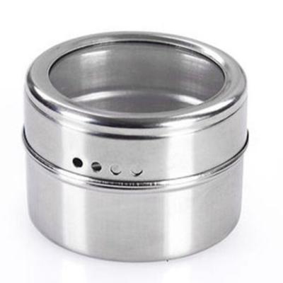 China Sustainable high quality easy-to-clean seasoning jar stainless steel seasoning spice jar for sale