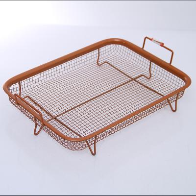 China Large Capacity Sustainable With Handle Stainless Steel Kitchen Dish Draining Rack Utensil Drainer Dish Basket for sale