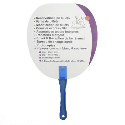 China Promotional Africa Gift 3d Plastic Hand Fans Custom Printed Logo PP Handheld Fans For Idol for sale