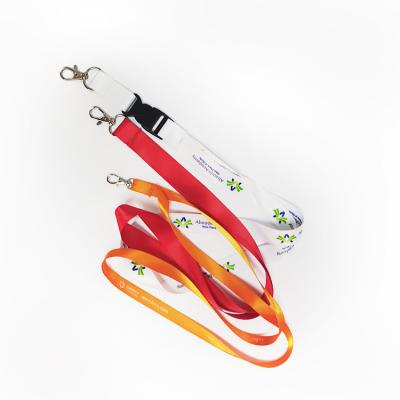 China Advertising Fashion Attractive Design Custom Printing Polyester Lanyards Chained University Major Logo Neck Strap Lanyard for sale