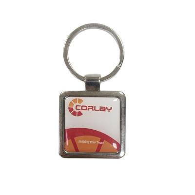 China Souvenir Gifts Promotion Stainless Steel Keyholder Key Ring Promotion Gift Custom Advertising Key Chain For Bank Log Printing for sale