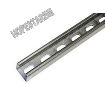 China Support System Unistrute Hot Dip Galvanized Steel C Channel Dimensions for sale