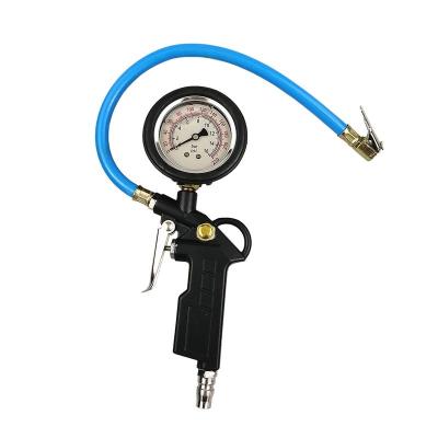 China Tire Pressure Monitor High Accuracy Gauges Liquid Filled Tire Inflator Gun With Gauge for sale