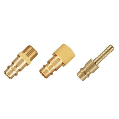 China High Quality One Piece Wire Sleeve Guard NPT Euro Male Thread Style Big Flow Air Coupler for sale