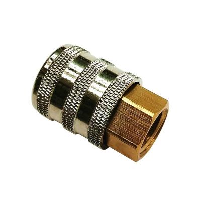 China Brass Metal Tire Tools 300 PSI Tire Self Locking Air Chuck for sale