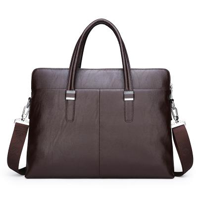 China Textured Fabric Sell Well Multi Function Mens Briefcase Classic Retro Business Travel Laptop Briefcase for sale