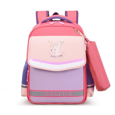 China Ridge Protective Student Schoolbag Beau Elementary School Kids Schoolbag for sale