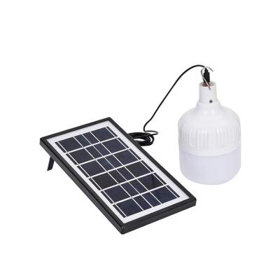 China Warehouse Anti Strobe Solar Led Emergency Light Portable Lamp Rechargeable Energy Saving Solar Home Light Bulbs for sale