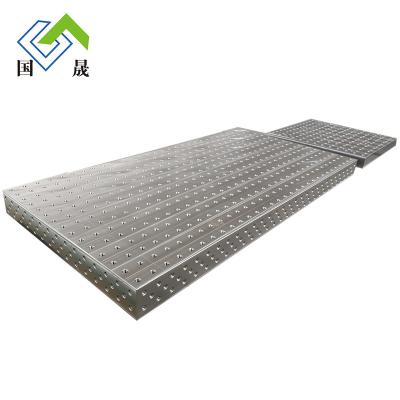 China Cast iron/DIN St52-3/Steel Customization 3d anti-rust steel cast iron table nitriding d16 d28 adjustable welding platform for sale