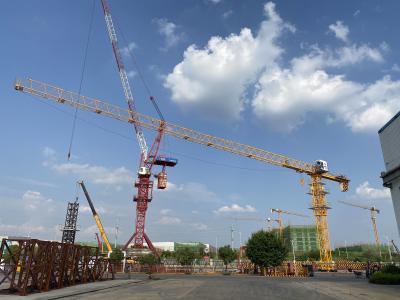 China 24 Ton Luffing Tower Crane 60m Radium Luffing Jib Tower Crane QTD400-24 for sale