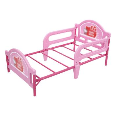 China Cute Cartoon Preschool Nursery Plastic Kids Bed For Kindergarten Simple And Easy To Install for sale