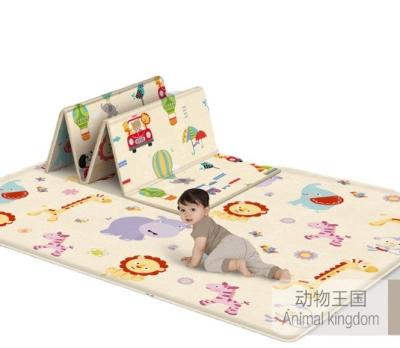 China Educational Toy Floor Pad Children Double Sided Educational Toy Large Cartoon Pattern Foldable Liner Xpe Foam Baby Crawling Game for sale