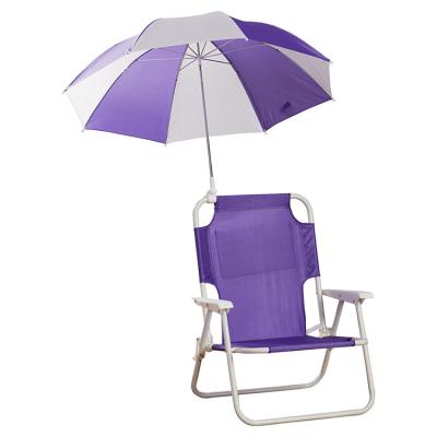 China Foldable Kids Beach Chair with Umbrella for Kids Portable INS Kids Park Beach Travel Photoshoot Props with Umbrella Camping Chair for sale