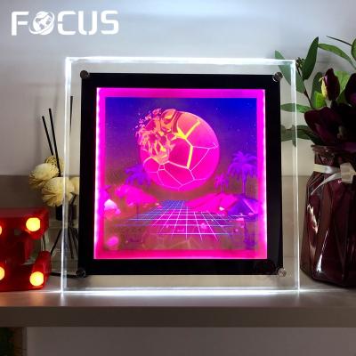 China A4 A3 A2 A1 Acrylic Advertising Product Pictures Photo Poster Crystal Slim Led Light Light Box Frame for sale