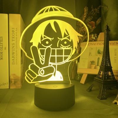 China Modern Acrylic Transparent Pirate King HD Led Night Light Creative Luminous Night Light Custom for sale