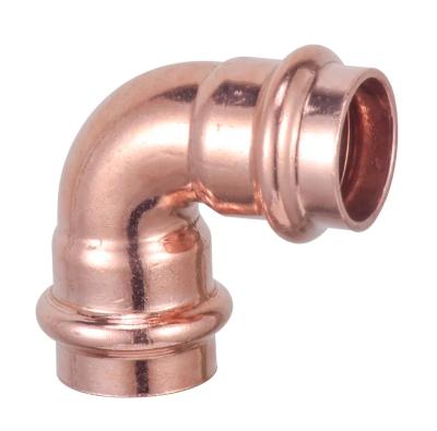 China Kupferne Nickel-Installationen 90 Grad-S-R Elbow Copper Press-Installations-Match steif und Milwauke 1/2“ bis 4