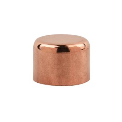 China NPT Thread Type Copper Pipe Cap with Polished Finish for Durable Pipe Fitting Te koop