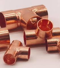 China Metal Target RED Tee UNS C71500 SMLS Copper Nickle Equal Tee durable for sale