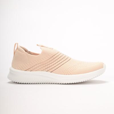 China Fashion Trend OEM Fly-knit New Breathable High Slip-on Sports Ladies Sneaker China Knitted For Women Custom Sneaker Shoes for sale