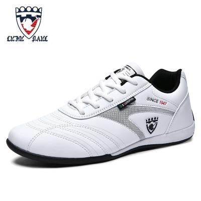 China CUSHIONING LUHUPAUL Mens Fitness Sports Tennis Shoes Casual Golf White Leather Walking Sneakers Fashion Brand Shoes for sale